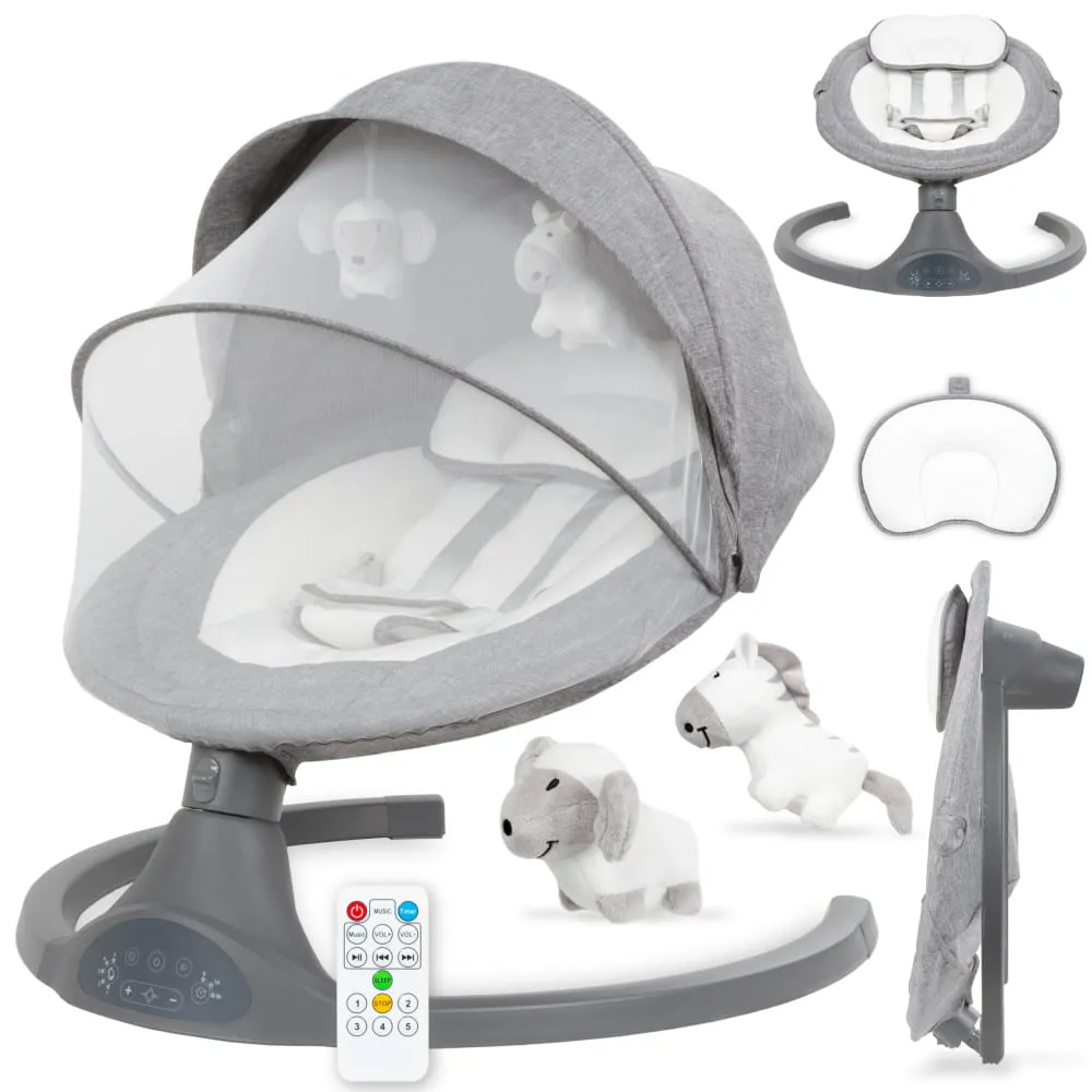 Шезлонг - качели Kidwell Luxi dark melang